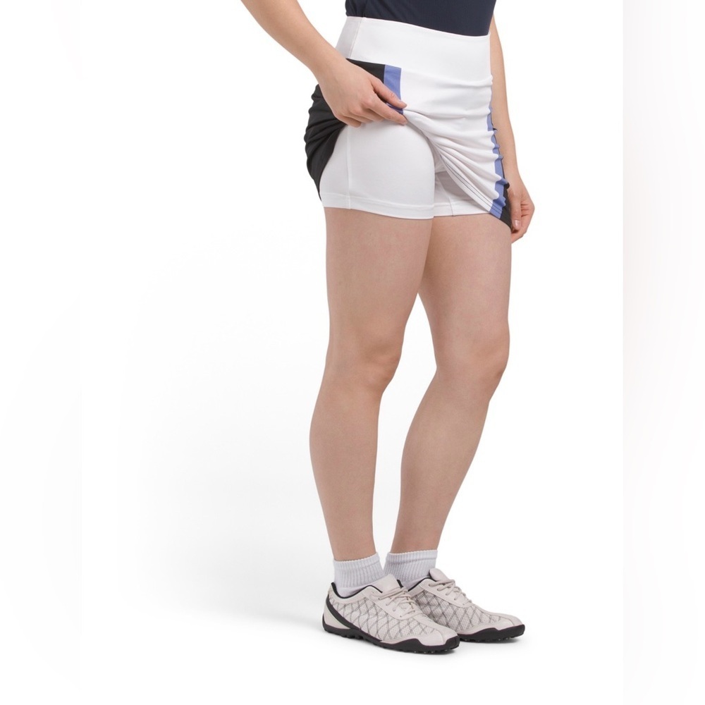 GOLFTINI Multicolor Stability Pull On A-Line Mini Skort - Picture 3 of 6